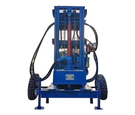 550 KG 150 미터 깊이의 공기 볼트 드릴 디젤 엔진 물 우물 파리 리그