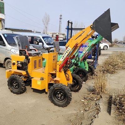 에너지 광산 800kg 가벼운 로더 2800 X 1000 X 1400mm 크기의 컴팩트 휠 로더