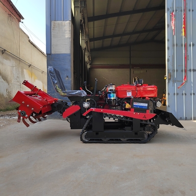 25hp 출구 농업 회전기 회전 틸러 크롤러 트랙터 2.5*1*1.3m 성능