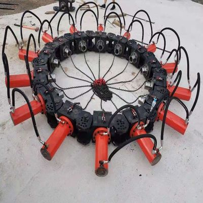 1470kg 고파일 분쇄 효율 공사용 둥근 콘크리트 파일 머리 절단기