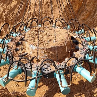 1470kg 고파일 분쇄 효율 공사용 둥근 콘크리트 파일 머리 절단기