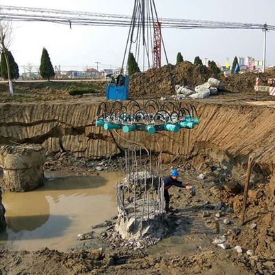 강력한 원형 수압 콘크리트 스파일 브레이커 10 톤 발굴기 및 적합