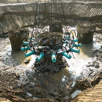 강력한 원형 수압 콘크리트 스파일 브레이커 10 톤 발굴기 및 적합