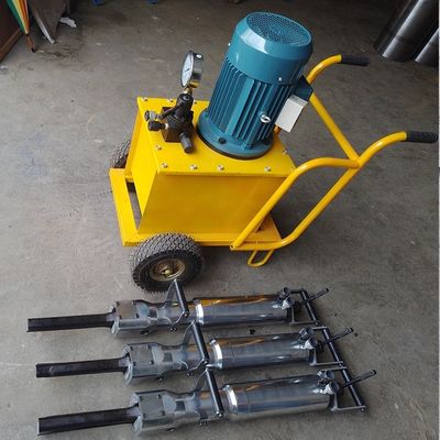 바위 분할 지름 20mm 수동 석굴 돌 껍질 및 200KG 무게와 함께 톱니