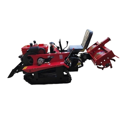 35hp 후 로터리 크롤러 미니 파워 틸러 2.5*1*1.3m 크기와 긴 서비스 수명