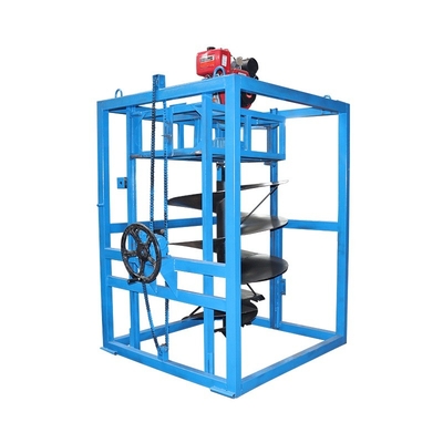 작은 파기 기계 48cc 196cc 212cc 가스 지구 오거 빗 덩어리