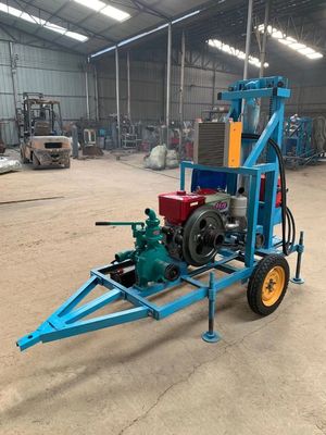 물  Wells Rock Drill Rig 100m 150m 200m 300m 350m 600m 스틸 크롤러 장착