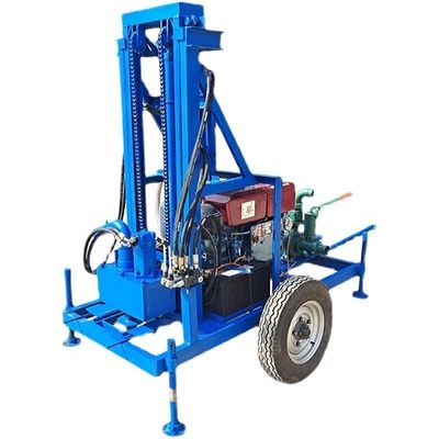 550 KG 물 우물 암석 뚫기 리그 200m까지 깊이 디젤 구멍 뚫기 기계
