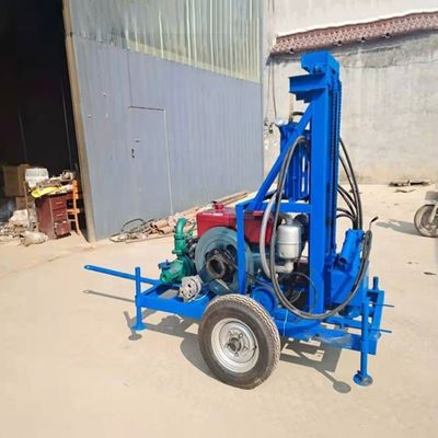 550 KG 물 우물 암석 뚫기 리그 200m까지 깊이 디젤 구멍 뚫기 기계