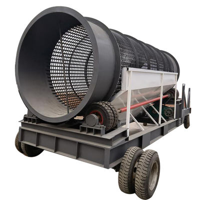 1800KG 진동 모래 스크린 전투 현장 응용을위한 토양 스크린 기계