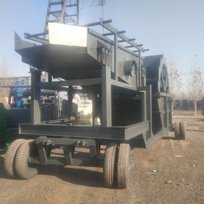 미니 모래 스크리닝 기계 토양 1800 KG 무게와 11m * 2.2m * 3.7m 크기가 중요합니다