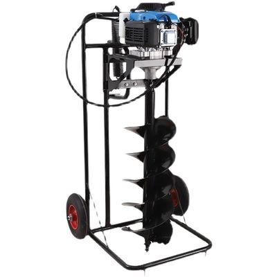 65cc 수동 회전 토양 토양 오거 포스트 구멍 파기 기계 구멍 파기