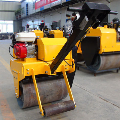 건설 재료 상점용 디젤 엔진 두 배 드럼 진동 도로 롤러 뒤에 걸어