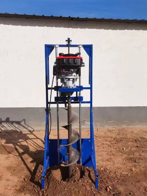 나무 심기 170-220r/min의 속도와 45KG의 무게를 가진 핸드 포스트 구멍 파기