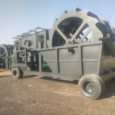 진동 지원 1800 KG 380V 사용자 정의 가능한 모바일 실리카 모래 스크리닝 기계